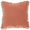 Image de Atmosphera Créateur d'intérieur - Coussin à Pompons "Jao" 40x40cm Terracotta
