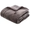 Image de Atmosphera - Edredon design velours Hiver - L. 80 x l. 180 cm - Gris - Hiver