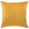 Image de Atmosphera Créateur d'intérieur - Coussin Déhoussable "Losange 3D" 40x40cm Ocre