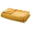 Image de Atmosphera Créateur d'intérieur - Plaid Imprimé Losange 3D 125x150cm Ocre