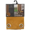 Image de Atmosphera - Rideau occultant motif feuille embossé - 140 x 260 cm - Jaune ocre