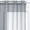 Image de Atmosphera - Voilage design 3D Croix - 140 x 240 cm - Gris - 3D Croix