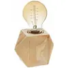 Image de Atmosphera, Lampe de table, Tischlampe Sechseckig 7,5 X 8 Cm Holz (E27)