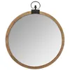 Image de Atmosphera Créateur d'intérieur - Miroir Mural Vintage "Gousset" 73cm Marron