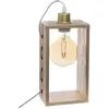 Image de Atmosphera, Lampe de table, Lampe de table en bois Marron 25 W 220-240 V (E27)