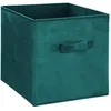 Image de Boite de rangement 31x31 cm - Velours Bleu