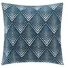 Image de Atmosphera Créateur d'intérieur - Housse de Coussin "Chen Geo" 40x40cm Bleu