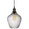 Image de Atmosphera Créateur d'intérieur - Lampe Suspension Verre Fumé "Omaha" 25cm Gris