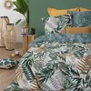 Image de Parure de lit tropik vert/blanc/moutarde 240x220 Atmosphera