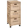 Image de Chiffonnier bois 3 cagettes sur roulettes 5five