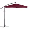 Image de Parasol rond décentré Janeiro 3 m bordeaux Hespéride