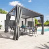 Image de Tonnelle 4x3 m Avila graphite avec rails Hespéride
