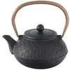 Image de Secret de Gourmet - Théière en fonte design Flower - 1000 ml - Noir - Flower