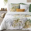Image de Parure de lit Monstera blanc et vert 240x220 Atmosphera