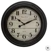 Image de Atmosphera Créateur d'intérieur - Horloge Murale Déco en Verre "Moulure" 29cm Noir