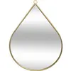 Image de Miroir en forme de goutte - Métal - 28 x 39 cm
