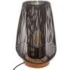 Image de Lampe a poser en métal filaire - E27 - 40 W - H. 40,5 cm - Noir