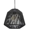 Image de Suspension corde noir Jily 30x26 Atmosphera
