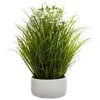 Image de Atmosphera Créateur d'intérieur - Plante Artificielle en Pot "Herbes Folles" 40cm Blanc