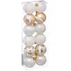 Image de Féérie Lights & Christmas - Kit de décorations pour sapin de noël - 12 Pièces - Blanc et nacré - La maison des couleurs