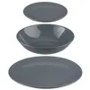 Image de Assietes Secret de Gourmet Céramique Gris (18 Pièces)