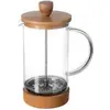 Image de Secret de Gourmet Théière Piston 19 x 14,8 x 9 cm, Cafetière, Transparent, Marron