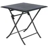 Image de Table alu pliante Azua 2 places graphite Hespéride