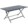 Image de Table aluminium Azua 6 places graphite Hespéride