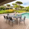Image de Table rectangulaire fixe Piazza 8 p. graphite Hespéride