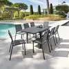 Image de Table rectangulaire extensible Piazza 8 p. graphite Hespéride