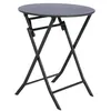 Image de Table ronde pliante Greensboro 2p graphite Hespéride