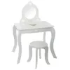 Image de Coiffeuse avec tabouret enfant blanc Atmosphera