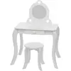 Image de Atmosphera, Chaises + table pour enfant, Table for girls, white (Table des enfants, Tabouret pour enfants)