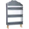 Image de Atmosphera, Étagère pour enfant, bibliothèque de nuages gris, gris (100 x 18 x 100 cm)