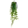 Image de Atmosphera Créateur d'intérieur - Lierre Artificiel en Pot "Mailo" 62cm Gris Clair