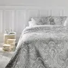 Image de Atmosphera Créateur d'intérieur - Dessus de Lit & 2 Taies Marie 240x260cm Gris Clair