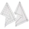 Image de Atmosphera Créateur d'intérieur - Lot de 2 Torchons de Cuisine "Traditionnel" 70cm Gris