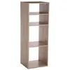 Image de Atmosphera - Etagère rectangulaire 4 cases Mix - Couleur Bois - L. 34,5 x P. 32 x H. 100,5 cm