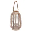 Image de Atmosphera - Lanterne en rotin ethnique Azia - H. 33 cm - Beige - Azia
