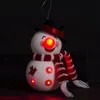 Image de Fééric Lights and Christmas - Sujet de Noël "Bonhomme de Neige" 14cm Blanc