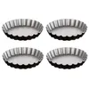 Image de FIVE Simply Smart - Lot de 4 Moules à Tartelettes Signature 12cm Noir
