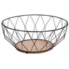 Image de Secret de Gourmet - Corbeille à fruits en métal Filaire - Diam. 28 cm - Noir - Filaire