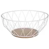 Image de Secret de Gourmet - Corbeille à fruits en métal Filaire - Diam. 28 cm - Blanc - Filaire