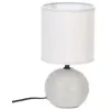 Image de Atmosphera Créateur d'intérieur - Lampe à Poser Céramique "Boule" 25cm Gris Strié