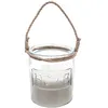 Image de bougie parfumée vanille musc verre jute 780g 42h - jja 148105