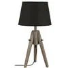 Image de Atmosphera Créateur d'intérieur - Lampe à Poser Bois Abat-jour 46cm Gris
