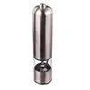 Image de Moulin à poivre électrique Led - D 5 x H 23 cm - Argenté