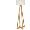 Image de Atmosphera, Lampadaire, Lampa pod ogowa Lampa pod ogowa bambusowa - kolor bia y, wys. 150 cm