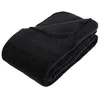 Image de Plaid grand modèle microfibre 180x230 cm noir Atmosphera