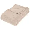 Image de plaid microfibre - 130 x 180 cm - beige
